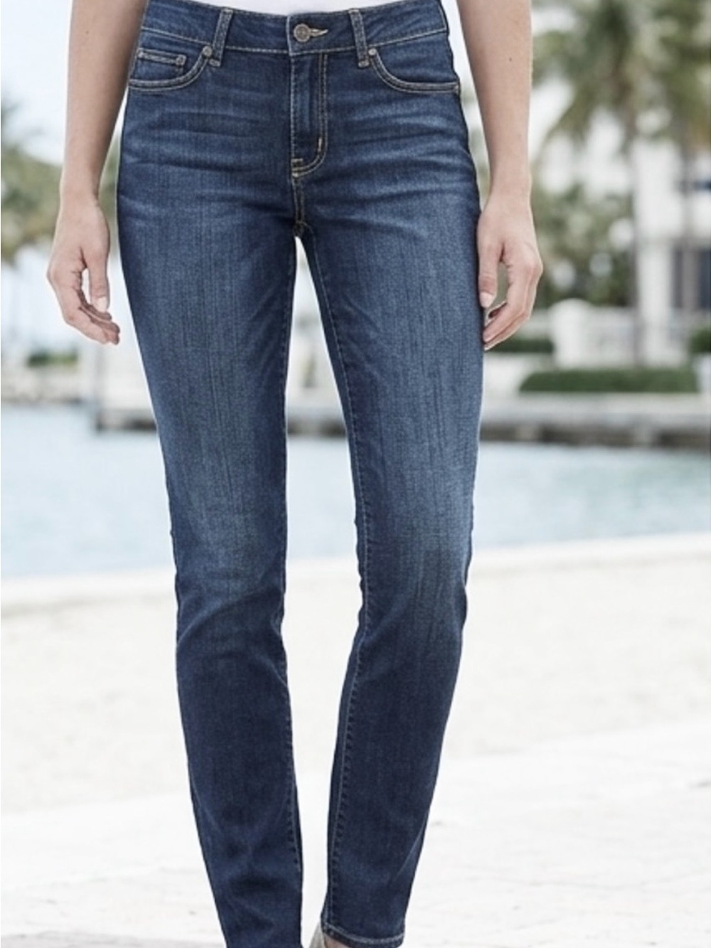 Eddie Bauer Blue Denim Skinny Jeans Size 0 Petite